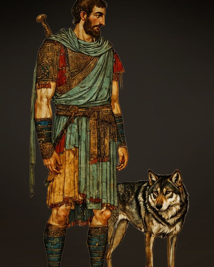 Leo II, one of the 36 faces painted from the Picatrix